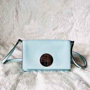 Kate Spade Saffiano Leather Newberry Crossbody - Tiffany Blue